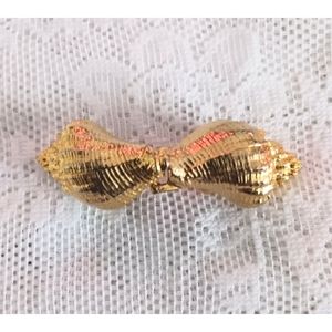 Vintage 1980's Jeanne Bouchever Seashell Belt Buckle